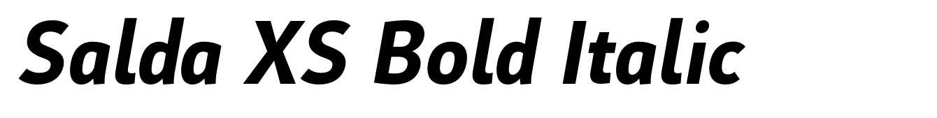 Salda XS Bold Italic